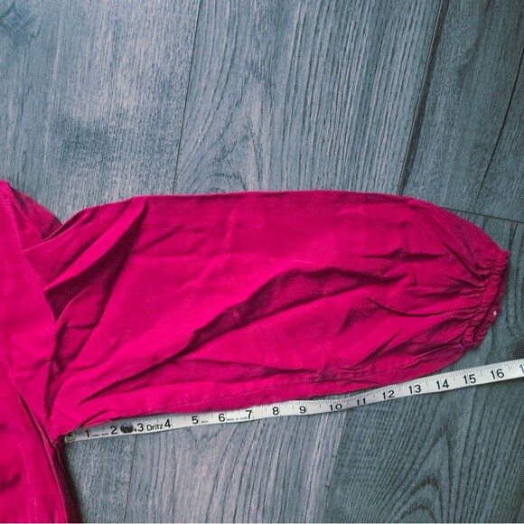 NWT EVERLANE The TENCEL™ Gathered Maxi Dress size S Hot Pink Fuchsia - Picture 6 of 10